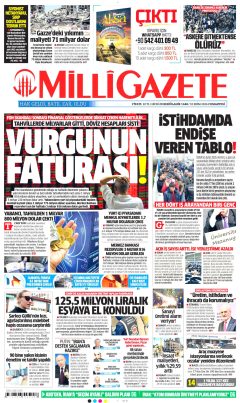 Milli Gazete Gazetesi Manşetleri