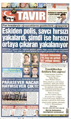 Tavır Gazetesi Gazetesi Manşetleri
