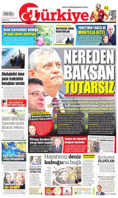 Türkiye Gazetesi Gazetesi Manşetleri