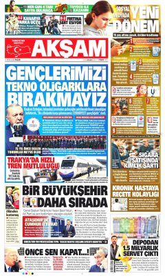 Akşam Gazetesi Manşetleri