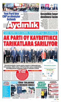 Aydınlık Gazetesi Gazetesi Manşetleri