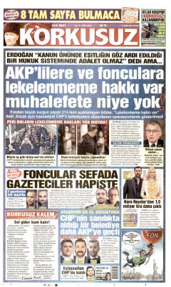 Korkusuz Gazetesi Manşetleri