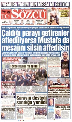 Sözcü Gazetesi Manşetleri