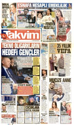 Takvim Gazetesi Manşetleri