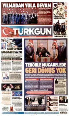 Türkgün Gazetesi Manşetleri