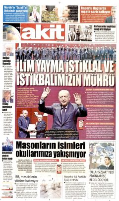 Yeni Akit Gazetesi Manşetleri