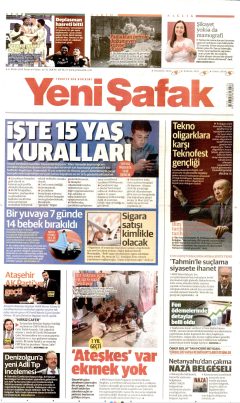 Yeni Şafak Gazetesi Manşetleri