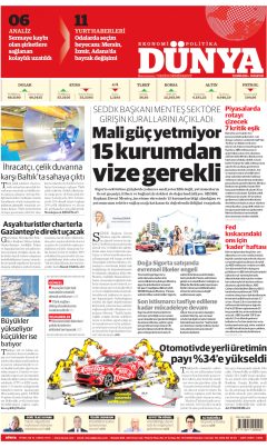 Dünya Gazetesi Manşetleri
