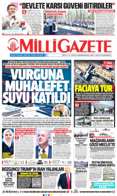 Milli Gazete Gazetesi Manşetleri