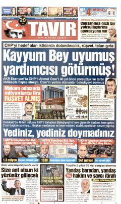 Tavır Gazetesi Gazetesi Manşetleri