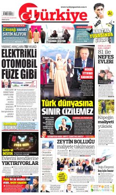 Türkiye Gazetesi Gazetesi Manşetleri