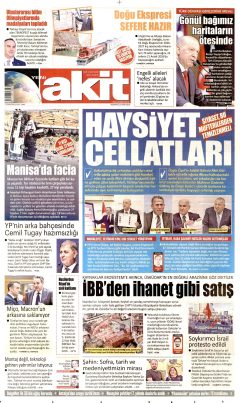 Yeni Akit Gazetesi Manşetleri
