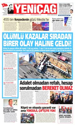 Yeniçağ Gazetesi Manşetleri
