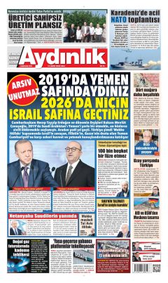 Aydınlık Gazetesi Gazetesi Manşetleri