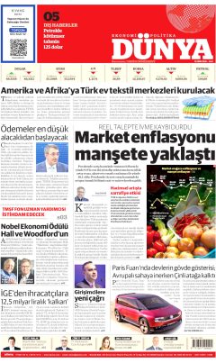Dünya Gazetesi Manşetleri
