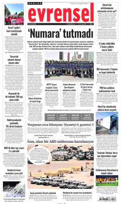 Evrensel Gazetesi Manşetleri