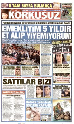 Korkusuz Gazetesi Manşetleri