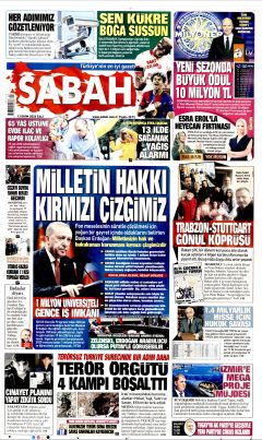 Sabah Gazetesi Manşetleri