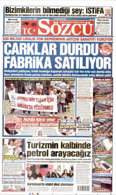 Sözcü Gazetesi Manşetleri