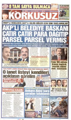 Korkusuz Gazetesi Manşetleri