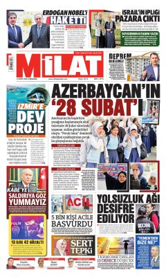Milat Gazetesi Manşetleri