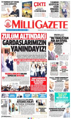 Milli Gazete Gazetesi Manşetleri