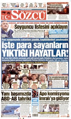 Sözcü Gazetesi Manşetleri