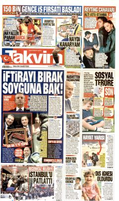 Takvim Gazetesi Manşetleri