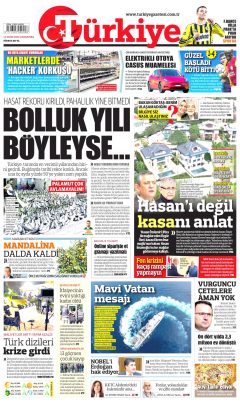 Türkiye Gazetesi Gazetesi Manşetleri