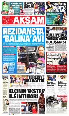 Akşam Gazetesi Manşetleri