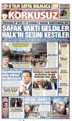 Korkusuz Gazetesi Manşetleri