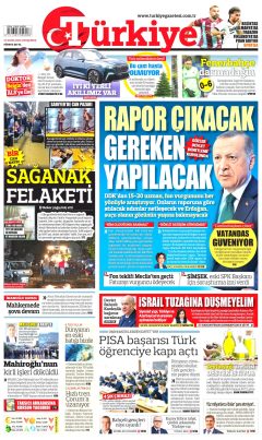 Türkiye Gazetesi Gazetesi Manşetleri
