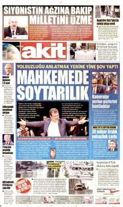 Yeni Akit Gazetesi Manşetleri
