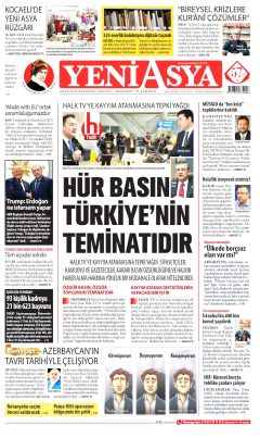 Yeni Asya Gazetesi Manşetleri