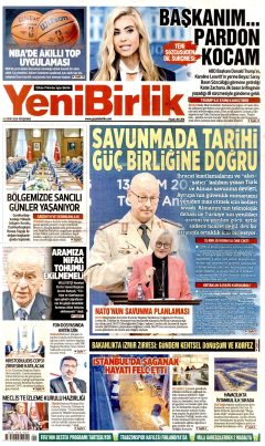 YeniBirlik Gazetesi Manşetleri