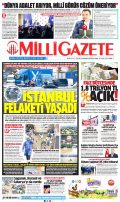 Milli Gazete Gazetesi Manşetleri