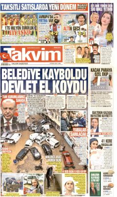 Takvim Gazetesi Manşetleri