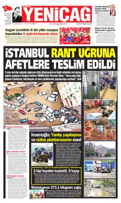 Yeniçağ Gazetesi Manşetleri
