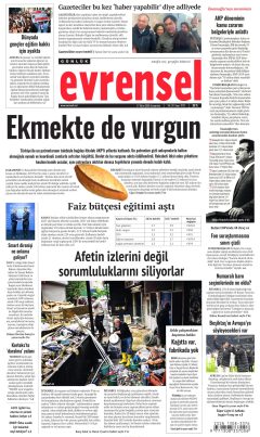 Evrensel Gazetesi Manşetleri