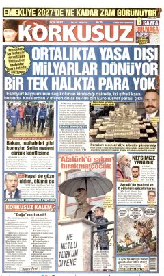 Korkusuz Gazetesi Manşetleri