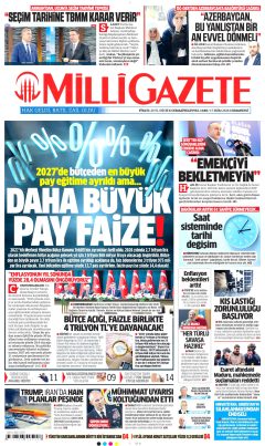 Milli Gazete Gazetesi Manşetleri