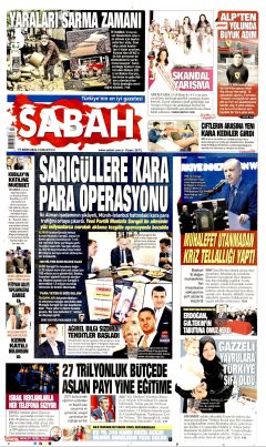 Sabah Gazetesi Manşetleri