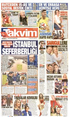 Takvim Gazetesi Manşetleri