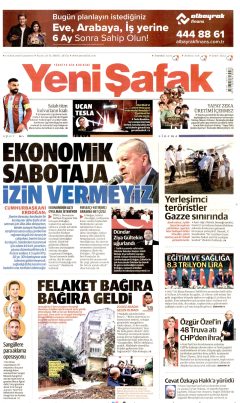 Yeni Şafak Gazetesi Manşetleri