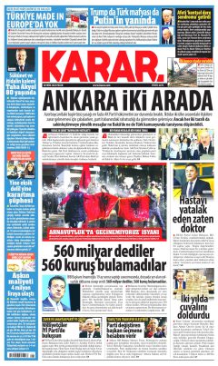 Karar Gazetesi Manşetleri