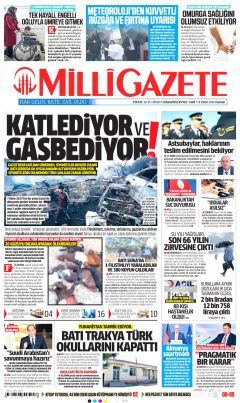 Milli Gazete Gazetesi Manşetleri