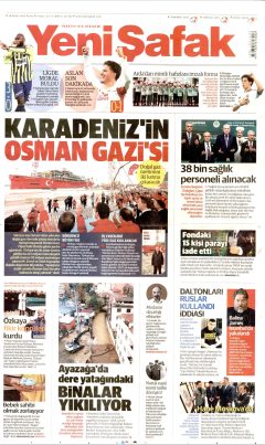 Yeni Şafak Gazetesi Manşetleri