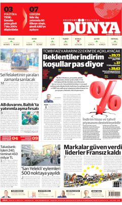 Dünya Gazetesi Manşetleri