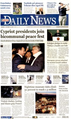 Hürriyet Daily News Gazetesi Manşetleri
