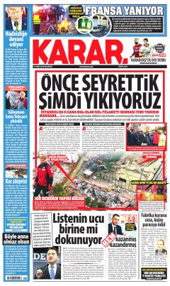 Karar Gazetesi Manşetleri